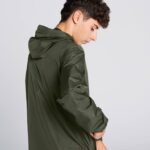 Joma 82P4R3570 الكاكي Rainjacket النخبة الثامن رجال - Image 5