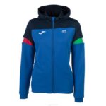 Joma 82P4R3587 أزرق الاتحاد الايطالى للتنس سترة نحيف