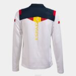 Joma 82P4R3598 أبيض قميص بولو كم طويل اللجنة الاولمبية الاسبانية نحيف - Image 4