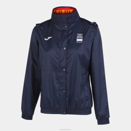Joma 82P4R3601 الأزرق الداكن Rainjacket الترفيه اللجنة الأولمبية الإسبانية نحيف
