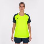 Joma 82P4R3605 الفلورسنت الأصفر الأزرق الداكن قميص بأكمام قصيرة أكاديمية رابعا نحيف - Image 2