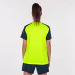 Joma 82P4R3605 الفلورسنت الأصفر الأزرق الداكن قميص بأكمام قصيرة أكاديمية رابعا نحيف - Image 3