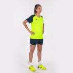Joma 82P4R3605 الفلورسنت الأصفر الأزرق الداكن قميص بأكمام قصيرة أكاديمية رابعا نحيف - Image 4