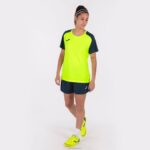 Joma 82P4R3605 الفلورسنت الأصفر الأزرق الداكن قميص بأكمام قصيرة أكاديمية رابعا نحيف - Image 6