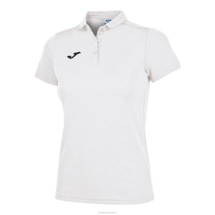 Joma 82P4R3632 أبيض قميص بولو قصير الأكمام هواية نحيف