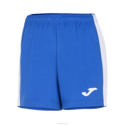 Joma 82P4R3643 أزرق ملكي أبيض شورت ماكسي نحيف