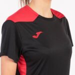 Joma 82P4R3648 أسود أحمر بطولة قميص قصير الأكمام سادسا نحيف - Image 5