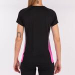 Joma 82P4R3663 أسود أبيض وردي فلوري قميص قصير الأكمام النخبة السابع نحيف - Image 3