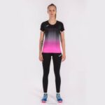 Joma 82P4R3663 أسود أبيض وردي فلوري قميص قصير الأكمام النخبة السابع نحيف - Image 4