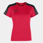 Joma 82P4R3672 أحمر أسود أكاديمية قميص بأكمام قصيرة iii نحيف