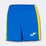 Joma 82P4R3673 الأزرق الملكي الأصفر شورت ماكسي نحيف