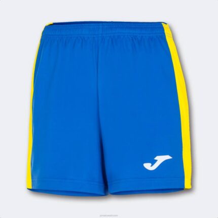 Joma 82P4R3673 الأزرق الملكي الأصفر شورت ماكسي نحيف