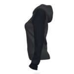 Joma 82P4R3676 أسود رمادي غامق أكاديمية جاكيت مقنع رابعًا نحيف - Image 3