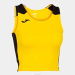 Joma 82P4R3691 أصفر أسود سجل أعلى الخزان الثاني نحيف