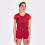 Joma 82P4R3696 أحمر قميص قصير الأكمام النخبة الثامن نحيف - Image 3