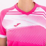 Joma 82P4R3700 الفلورسنت الوردي الأبيض قميص بأكمام قصيرة سوبر نوفا الثاني نحيف - Image 4
