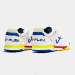 Joma 82P4R3710 أبيض أصفر فلوري أحذية كرة الصالات أعلى فليكس انتعاش 22 اختيار داخل الصالات الإسبانية - Image 3