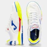 Joma 82P4R3710 أبيض أصفر فلوري أحذية كرة الصالات أعلى فليكس انتعاش 22 اختيار داخل الصالات الإسبانية - Image 4