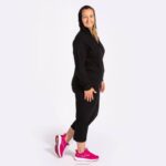 Joma 82P4R3721 أسود دافني سترة مقنعين نحيف - Image 4