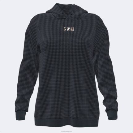 Joma 82P4R3721 أسود دافني سترة مقنعين نحيف