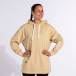 Joma 82P4R3748 اللون البيج سترة مقنعين الشارع الحضري نحيف - Image 2