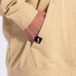 Joma 82P4R3748 اللون البيج سترة مقنعين الشارع الحضري نحيف - Image 8