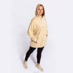Joma 82P4R3748 اللون البيج سترة مقنعين الشارع الحضري نحيف - Image 10