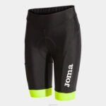 Joma 82P4R3753 أسود أصفر فلوري شورت ركوب الدراجات كرونو نحيف
