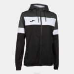 Joma 82P4R3755 أسود أبيض رمادي غامق طاقم سترة المطر رابعا نحيف