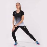 Joma 82P4R3789 أسود أبيض رمادي قميص قصير الأكمام النخبة السابع نحيف - Image 8