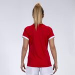 Joma 82P4R3792 احمر ابيض قميص بأكمام قصيرة سوبر نوفا نحيف - Image 3