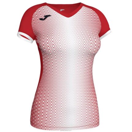 Joma 82P4R3792 احمر ابيض قميص بأكمام قصيرة سوبر نوفا نحيف