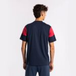 Joma 82P4R381 الأزرق الداكن الأحمر قميص طاقم قصير الأكمام v رجال - Image 5