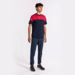 Joma 82P4R381 الأزرق الداكن الأحمر قميص طاقم قصير الأكمام v رجال - Image 6