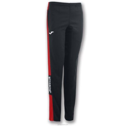 Joma 82P4R3833 أسود أحمر بطولة السراويل الطويلة الرابع نحيف