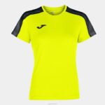 Joma 82P4R3892 نيون أصفر أسود أكاديمية قميص بأكمام قصيرة iii نحيف