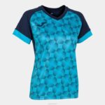 Joma 82P4R3902 الأزرق الداكن الفيروز الفلوريسنت قميص بأكمام قصيرة سوبر نوفا iii نحيف