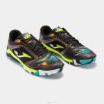 Joma 82P4R3930 أسود أصفر فلوري حذاء كرة الصالات Invicto 23 داخلي - Image 2