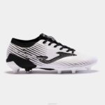 Joma 82P4R3931 أبيض أسود حذاء كرة القدم كوب الدفع 23 Fg Ground FG