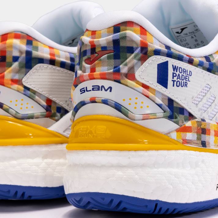 Joma 82P4R3934 أبيض أزرق ملكي أحذية t.slam 23 world padel tour-wpt clay نحيف - Image 11