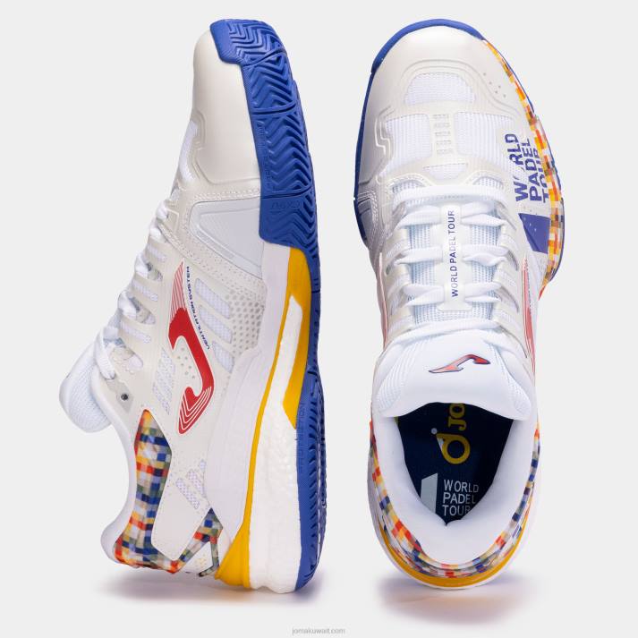 Joma 82P4R3934 أبيض أزرق ملكي أحذية t.slam 23 world padel tour-wpt clay نحيف - Image 6