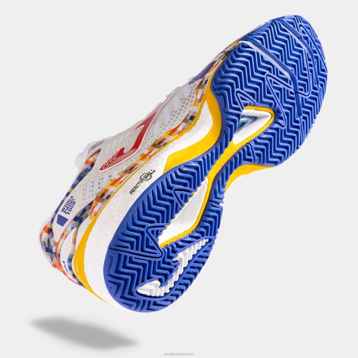 Joma 82P4R3934 أبيض أزرق ملكي أحذية t.slam 23 world padel tour-wpt clay نحيف - Image 7