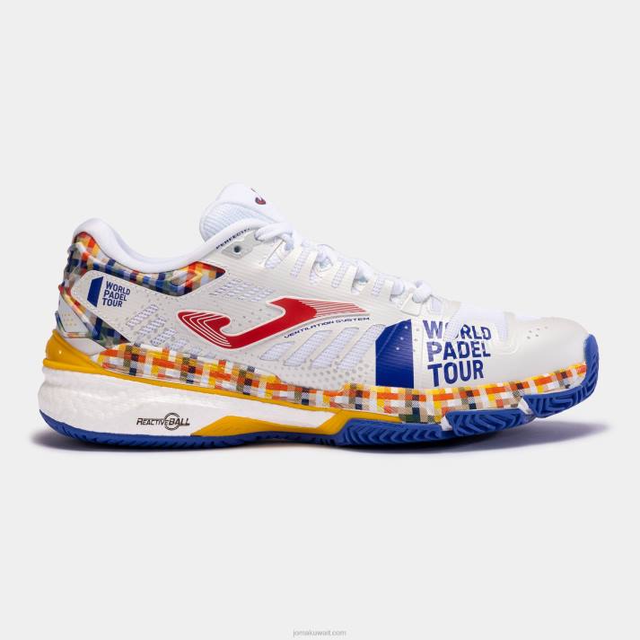 Joma 82P4R3934 أبيض أزرق ملكي أحذية t.slam 23 world padel tour-wpt clay نحيف - Image 1