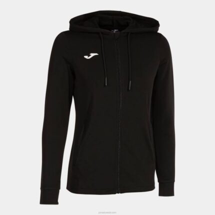 Joma 82P4R3942 أسود مقنعين سترة النحت الثاني نحيف
