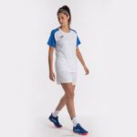 Joma 82P4R3951 أبيض أزرق ملكي قميص بأكمام قصيرة أكاديمية رابعا نحيف - Image 5