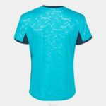 Joma 82P4R3977 الفلورسنت الفيروز الأزرق الداكن قميص قصير الأكمام toletum الثاني نحيف - Image 2