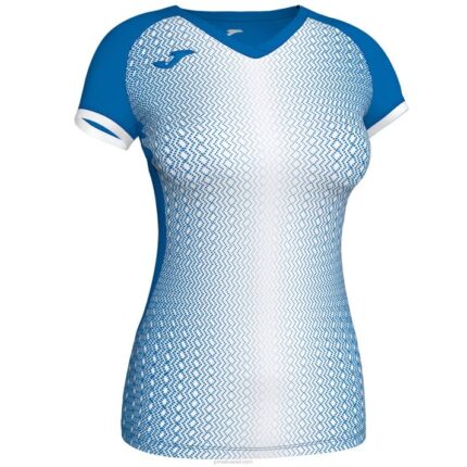 Joma 82P4R3980 أزرق ملكي أبيض قميص بأكمام قصيرة سوبر نوفا نحيف