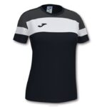 Joma 82P4R3981 أسود أبيض رمادي غامق قميص بأكمام قصيرة طاقم رابعا نحيف