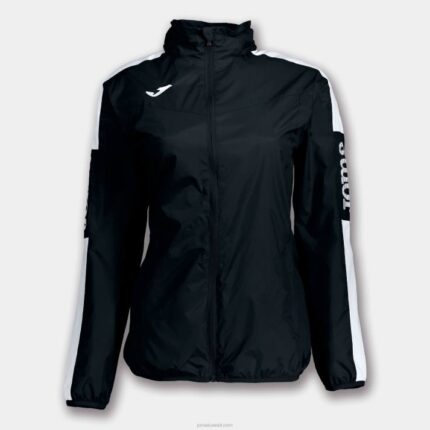 Joma 82P4R3987 أسود أبيض بطولة سترة المطر الرابع نحيف