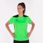 Joma 82P4R4009 نيون أخضر أسود بطولة قميص قصير الأكمام سادسا نحيف - Image 2